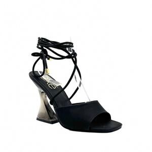 NEW EXE women's heeled slingback sandal in black